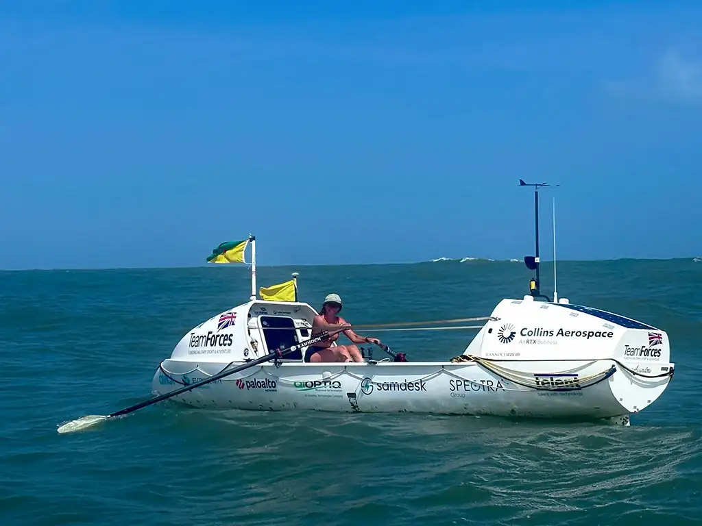 Zara Lachlan completes record-breaking row